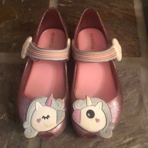 MINI MELISSA UNICORN shoes sz 11 toddler